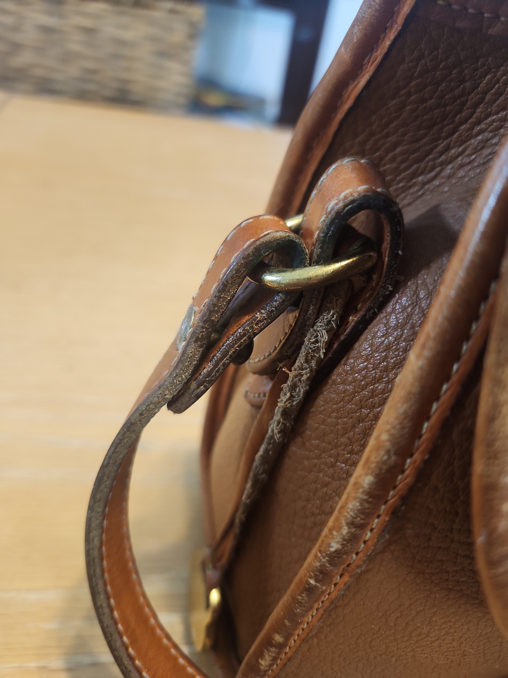 Dooney & Bourke Saddle Brown Pebble Leather Crossbody - Picture 5 of 10
